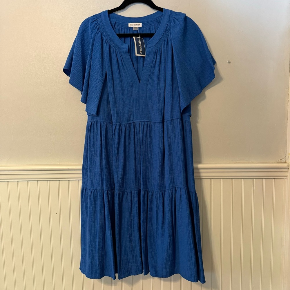 Calvin Klein | Crinkle Tiered Dress